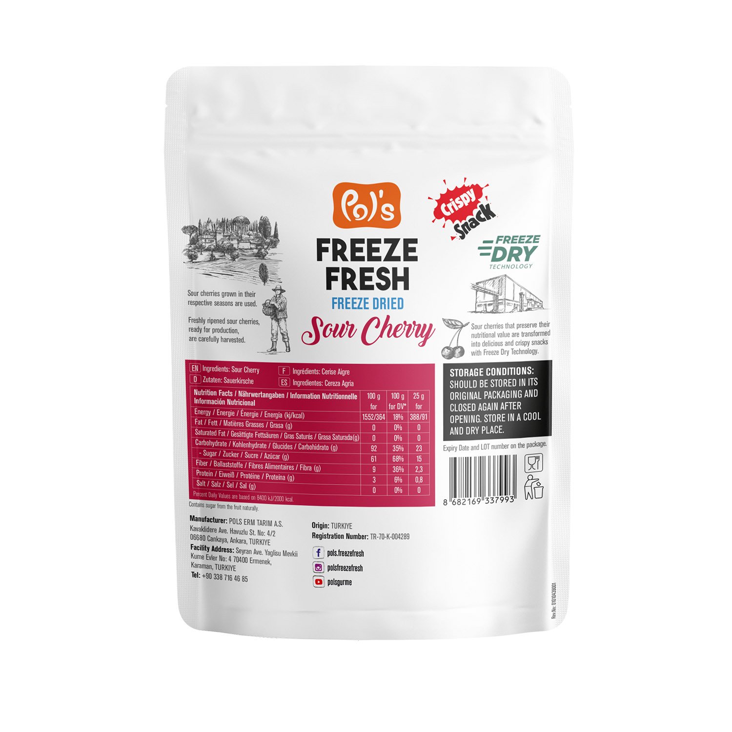 Freeze Dried Sour Cherry