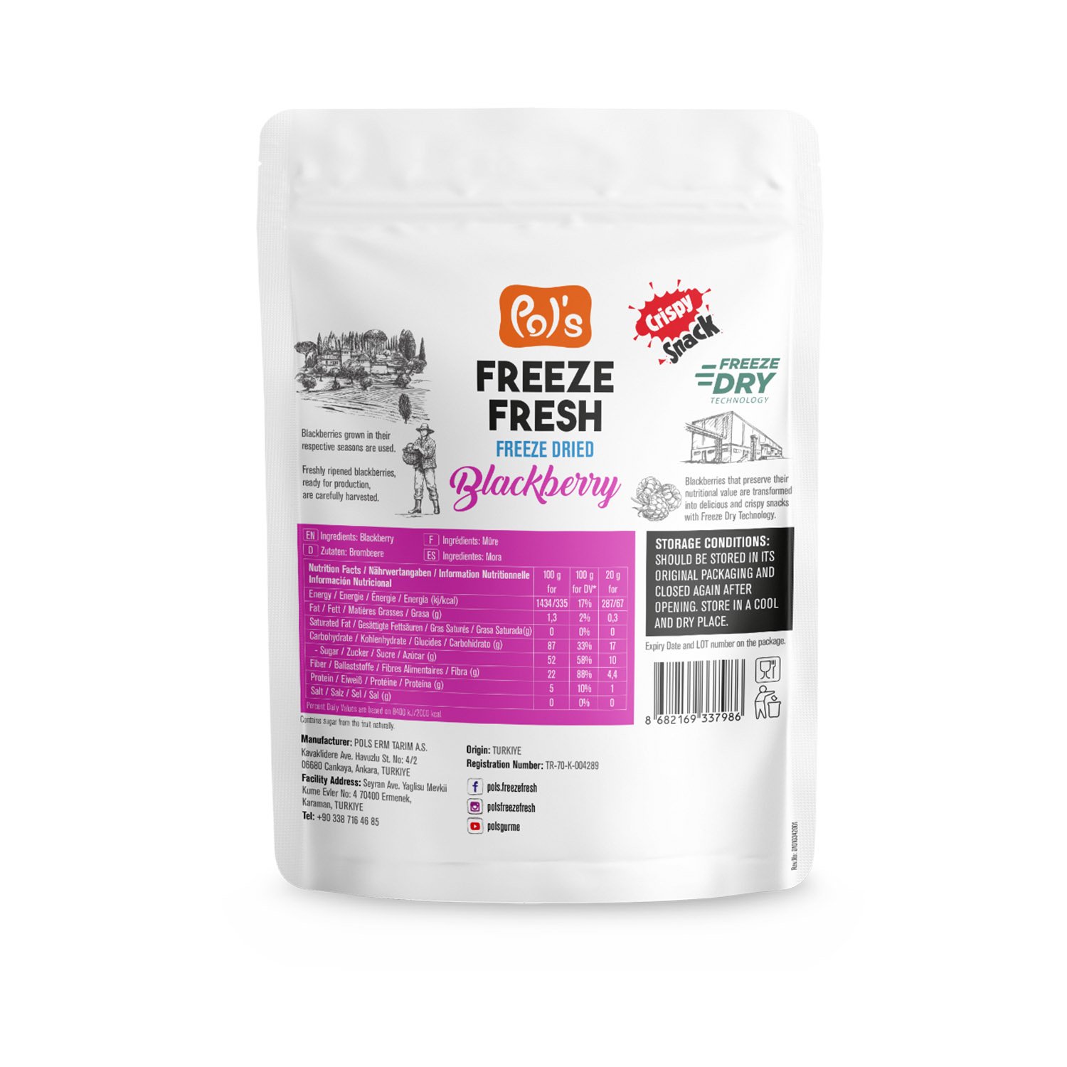 Freeze Dried Blackberry