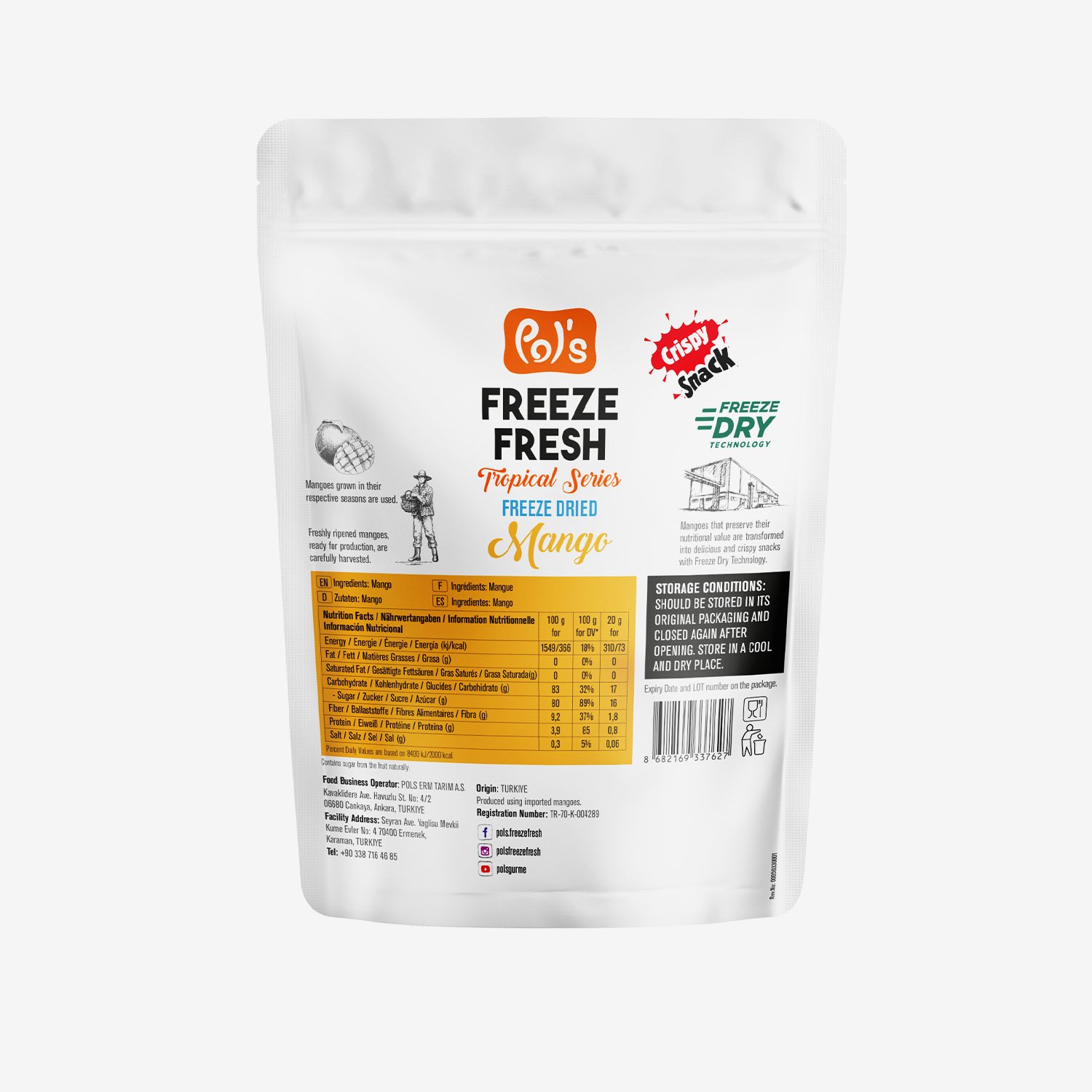 Freeze Dried Mango