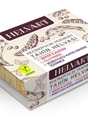 Tahini Halva with Carob Molasses