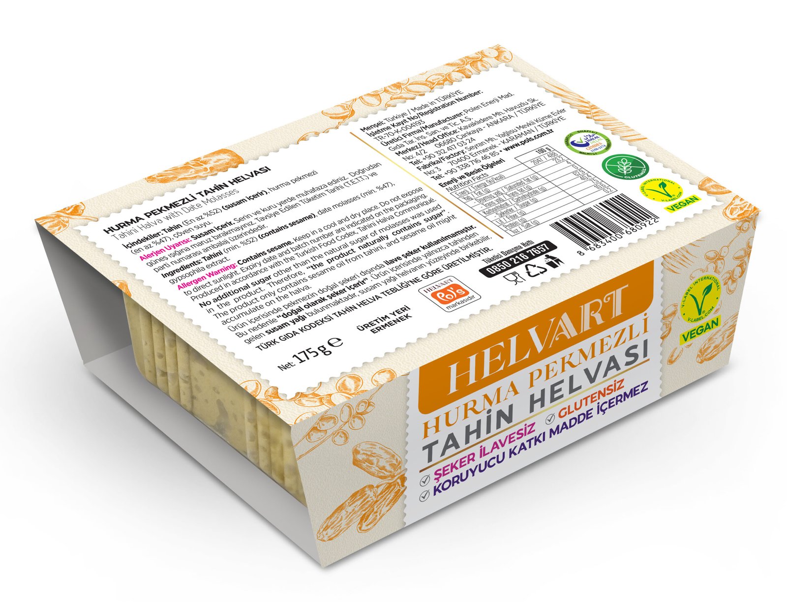 Tahini Halva with Date Molasses