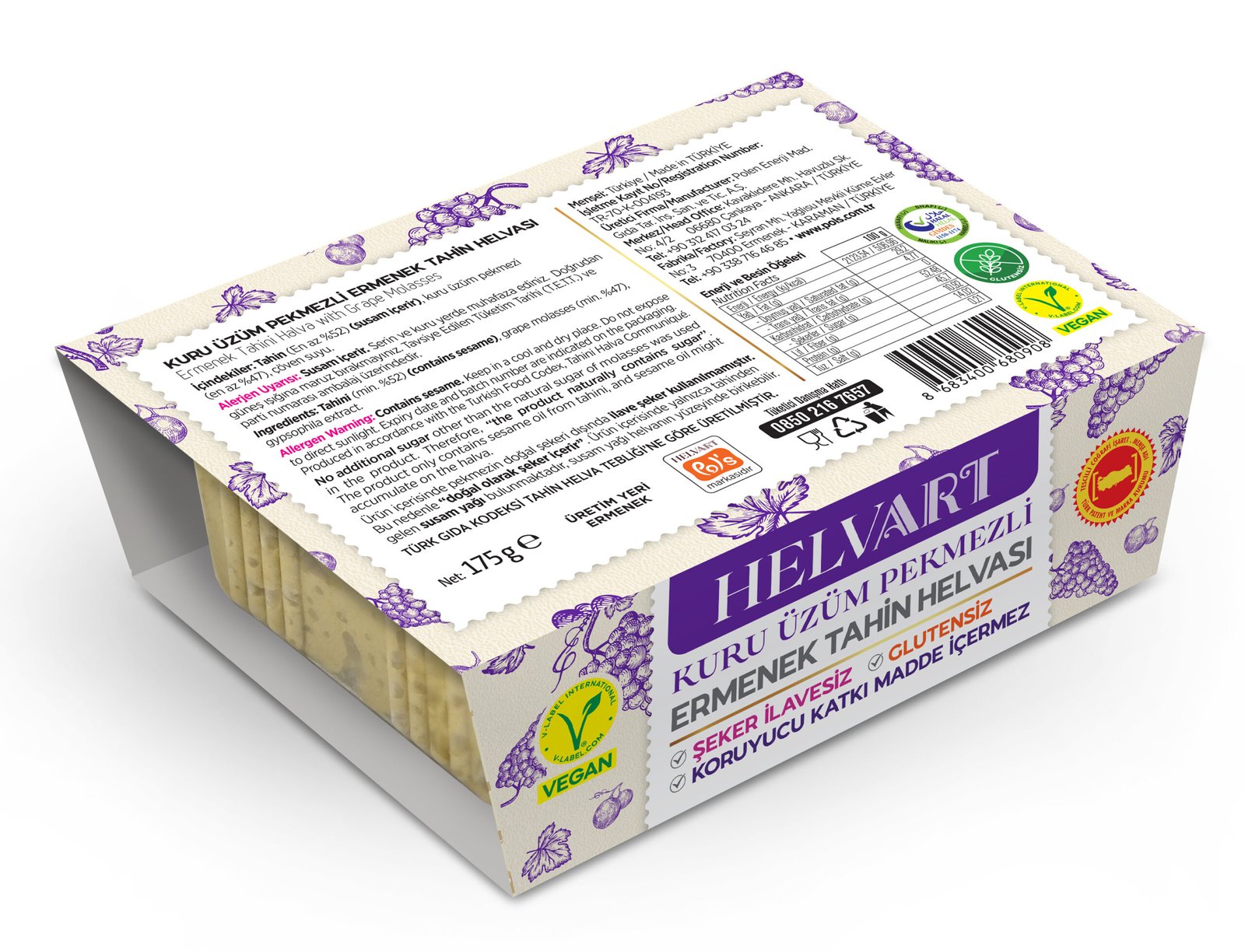 Tahini Halva with Grape Molasses