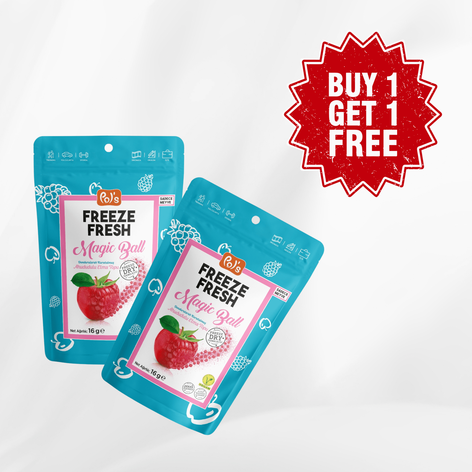 Magic Balls - Apple and Raspberry