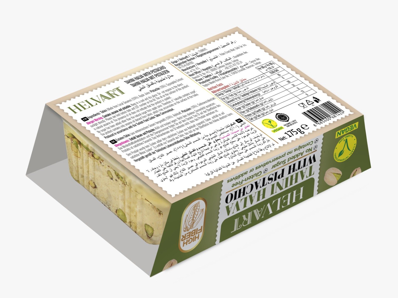 Tahini Halva with Pistachio